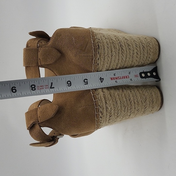 520- Dolce Vita Wedges Saddle Suede Size 9.5 Tan Color NWT - Picture 6 of 9